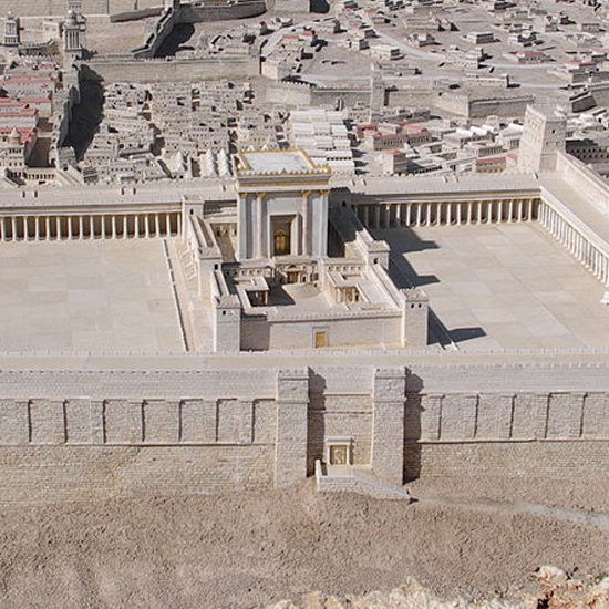 Der Herodianische Tempel im Nachbau im Israel Museum, Jerusalem